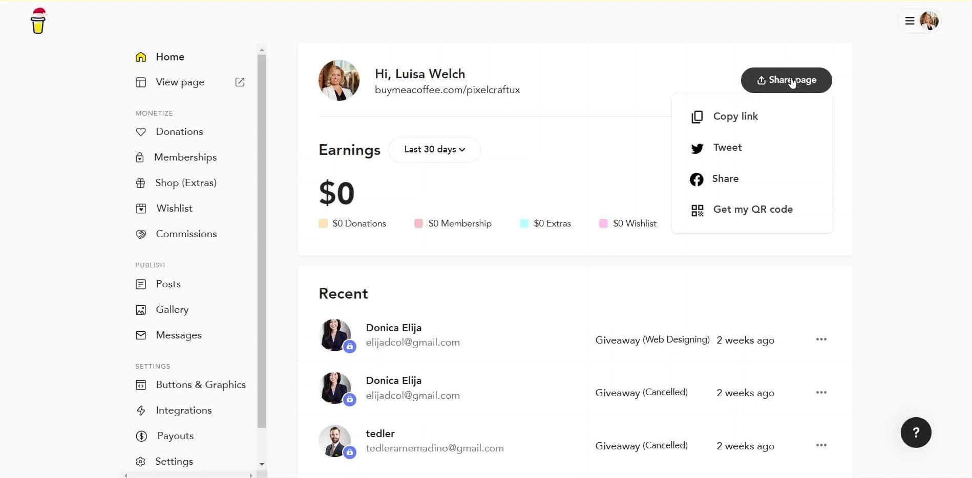 Header banner showing post overview