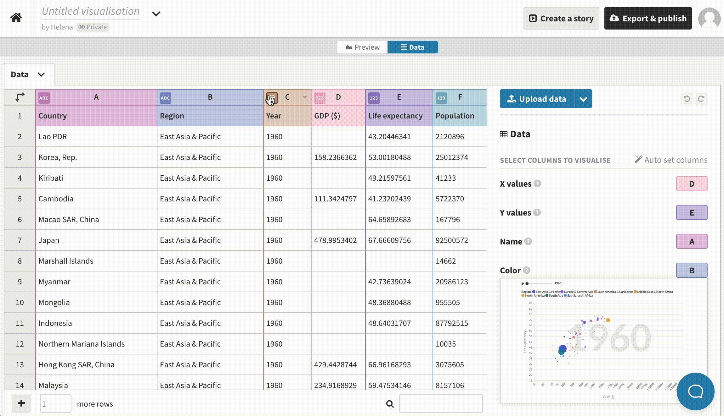 Header banner showing post overview