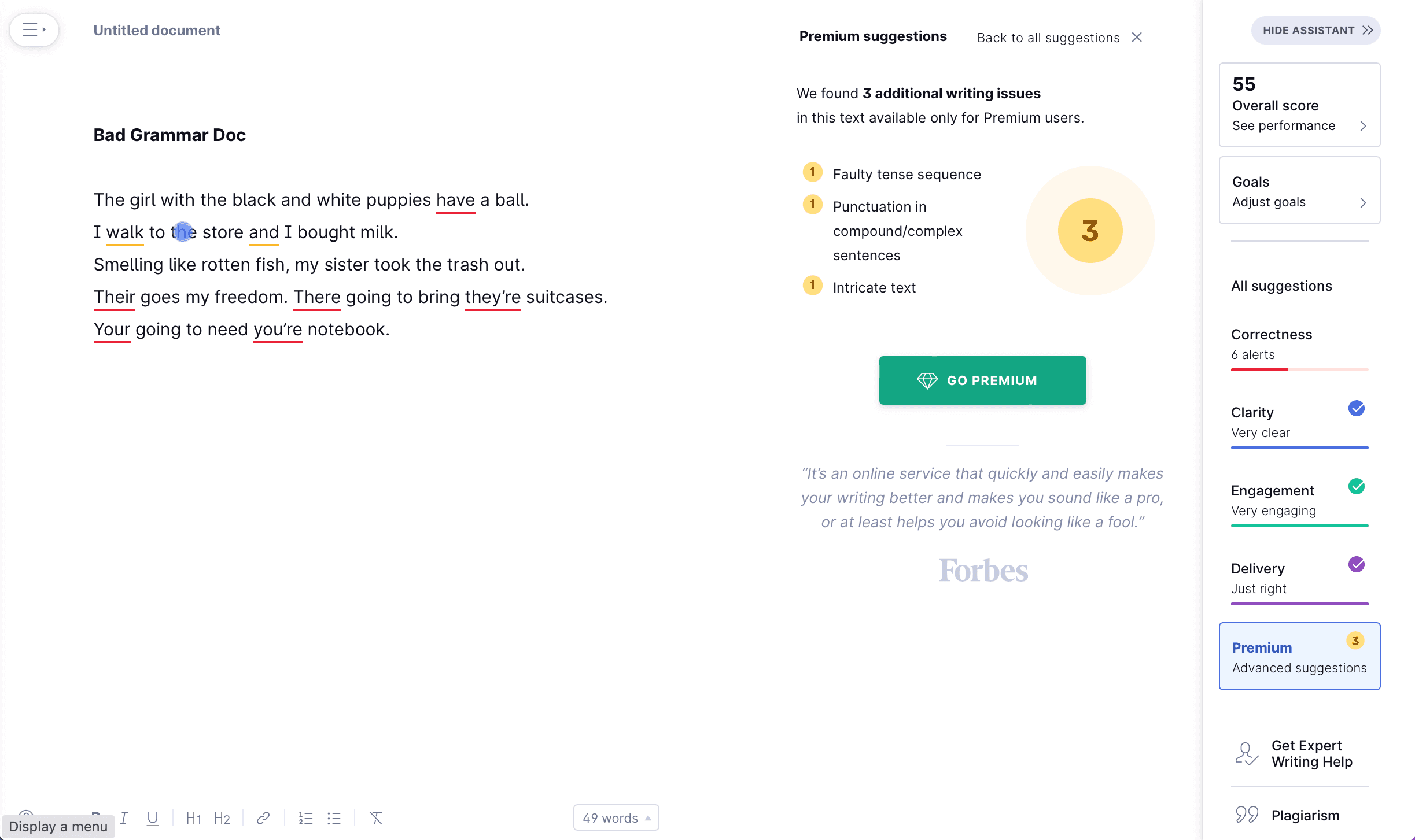 Header banner showing post overview