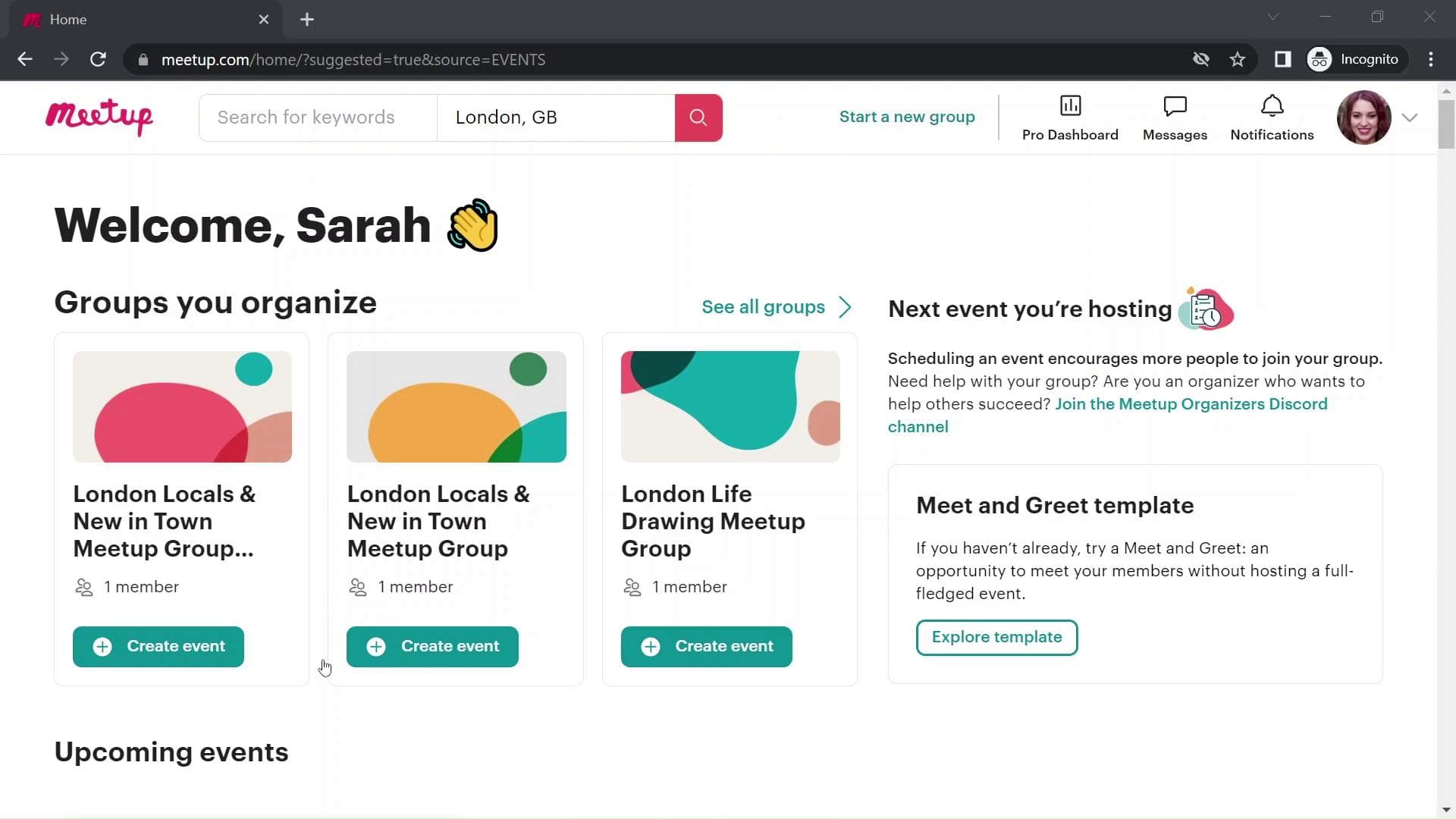 Header banner showing post overview