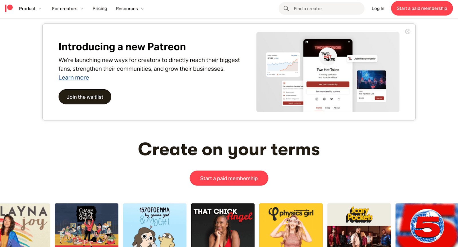 Header banner showing post overview